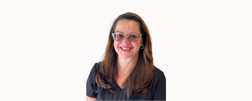 Person smiling, spa professional, St. Pete, Florida.