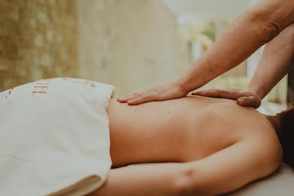 Person getting a massage at InnoVitale Spa in St Petersburg, FL